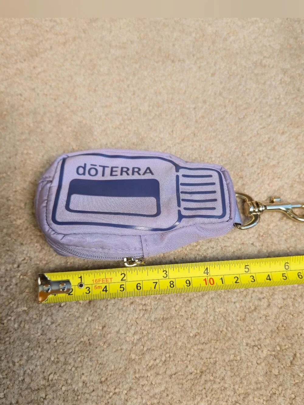 doTerra Purple Essential Oil KeyChain Pouch Case for  Vials 5/8 Dram 2ml Travel
